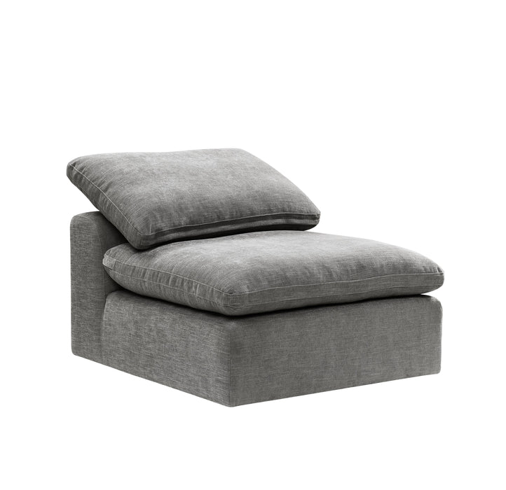 Naveen - Linen Modular Sectional Sofa With Ottoman - Gray