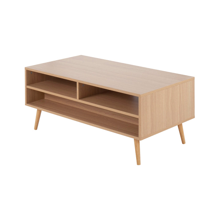 Astro - Contemporary Coffee Table - Natural / White