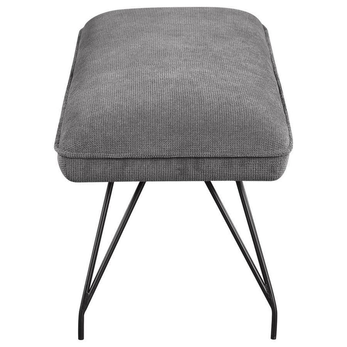 Dodson - Fabric Upholstered Dining Bench - Gray