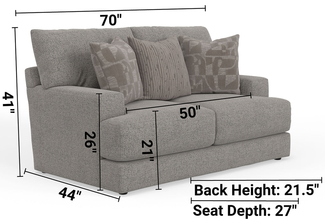 Zeke - Loveseat - Cloud