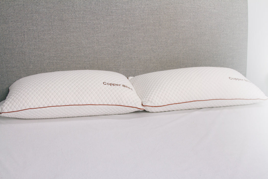 Copper - Bliss Pillow - White