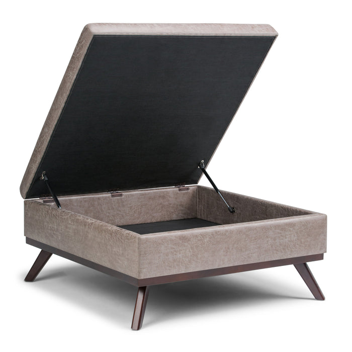 Owen - Square Coffee Table Storage Ottoman