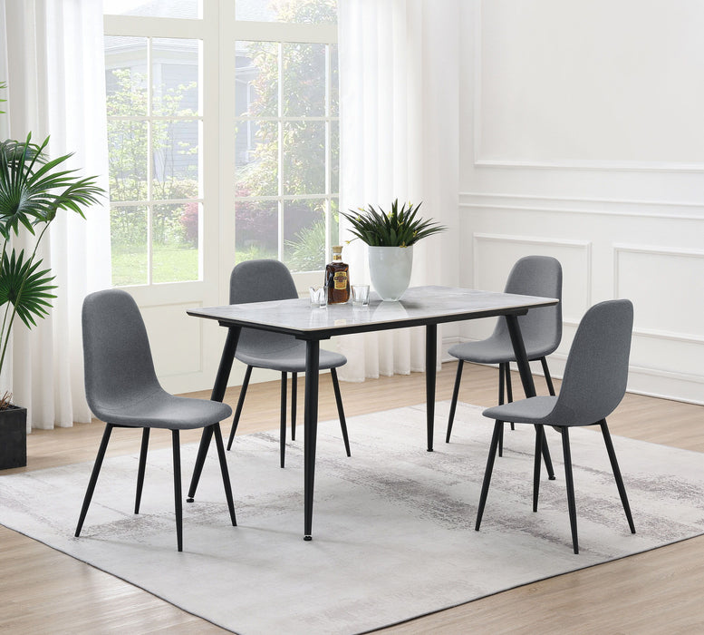 Dennison - Upholstered Dining Side Chair (Set of 4) - Grey