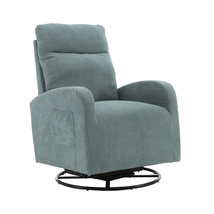 Jiada - Upholstered Swivel Glider Rocking Chair For Nursery Modern Style One Left Bag