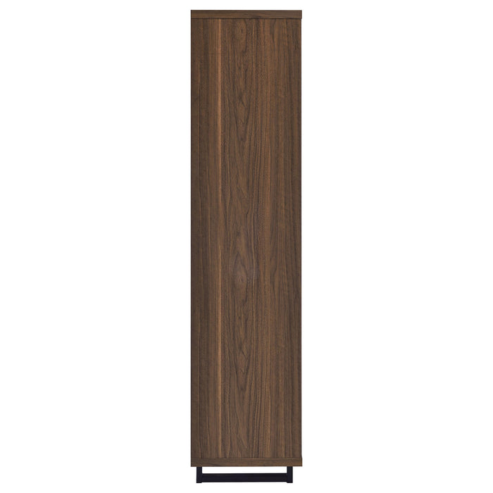 Maddox - 3 Shelf Cabinet Bookcase - Walnut