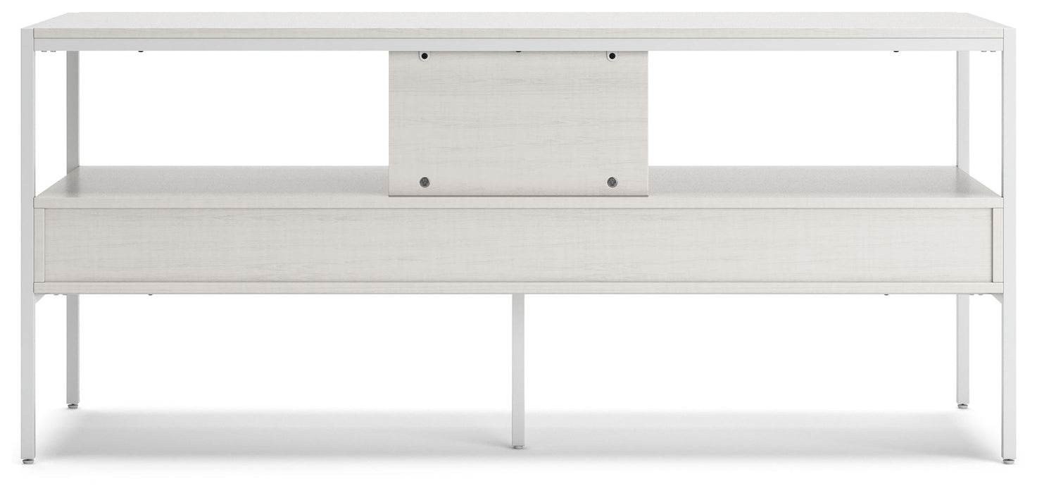 Deznee - White - Large TV Stand