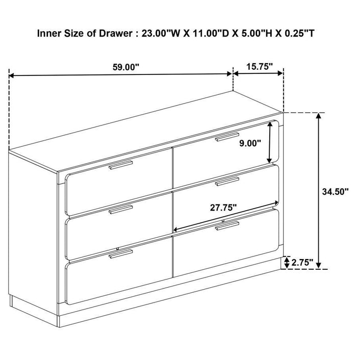 Caraway - Bedroom Set With LED Headboard