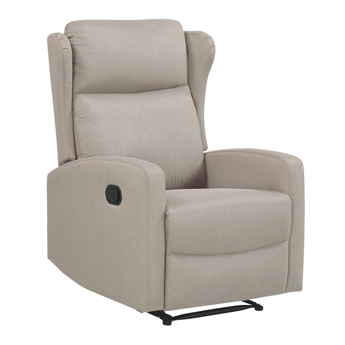 Rocking Recliner Chair For Living Room, Adjustable Modern Recliner Chair, Recliner Sofa With Lumbar Support, Classic And Traditional Recliner Chair With Comfortable Arm And Back Sofa - Light Gray