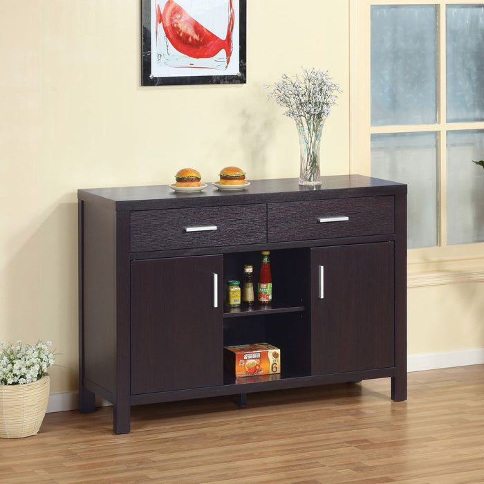Home Kitchen Buffet Cabinet - Red Cocoa