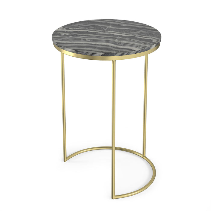 Ashley - 2 Pc Nesting Table - Gold