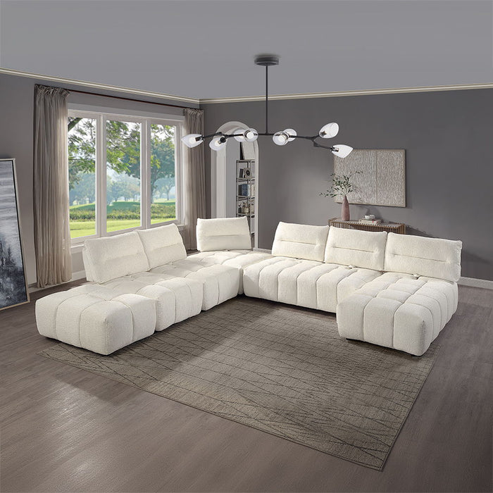 Loanna - Modular Chaise - White