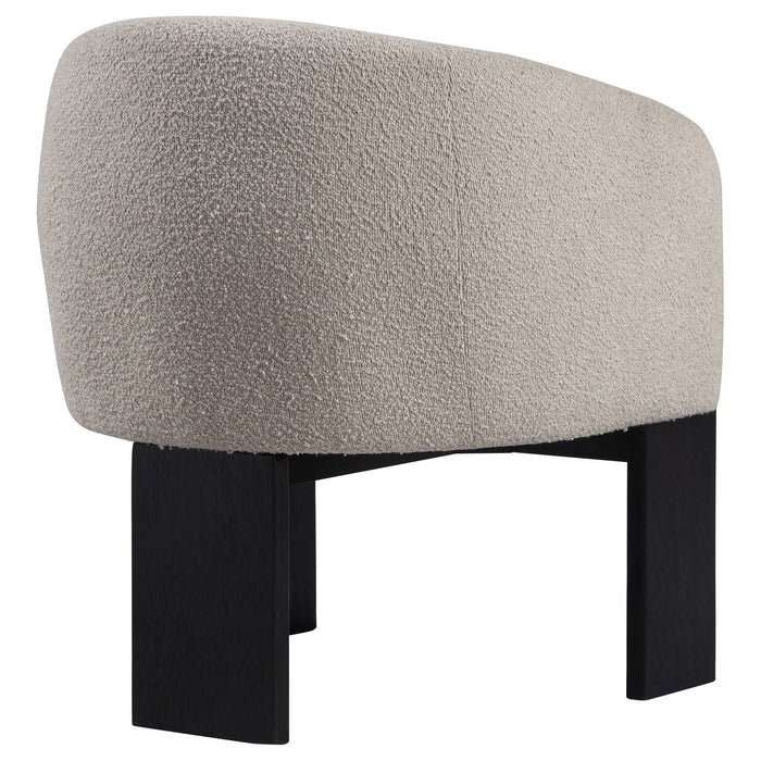 Valdez - Boucle Upholstered Barrel Back Accent Chair