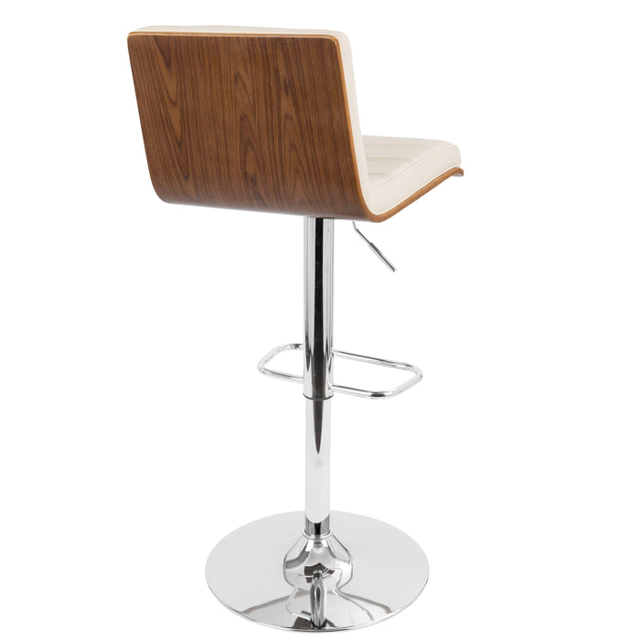 Vasari - Mid Century Modern Adjustable Barstool With Swivel