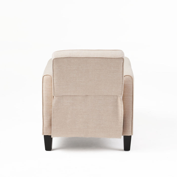 Linen Push Back Chair For Elegant Home