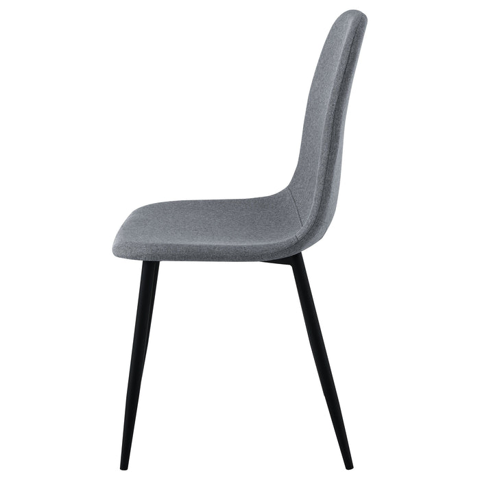 Dennison - Upholstered Dining Side Chair (Set of 4) - Grey