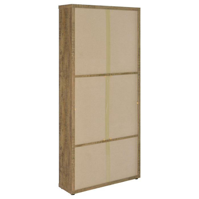 Hawthorne - 4-Shelf Glass Door Tall Cabinet With Drawers