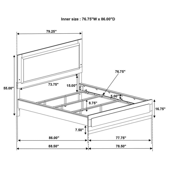 Caraway - Bedroom Set With LED Headboard