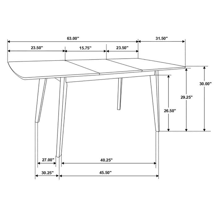 Alfredo - Butterfly Leaf Dining Set