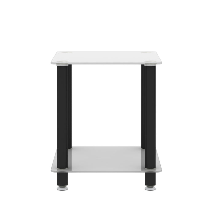 Side Table, 2 Tier Space End Table, Modern Night Stand, Sofa Table, Side Table With Storage Shelve