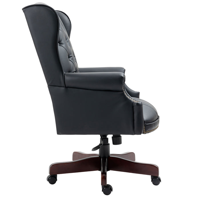 Executive Office Chair, High Back Reclining Comfortable Desk Chair With Smooth Glide Caster Wheels