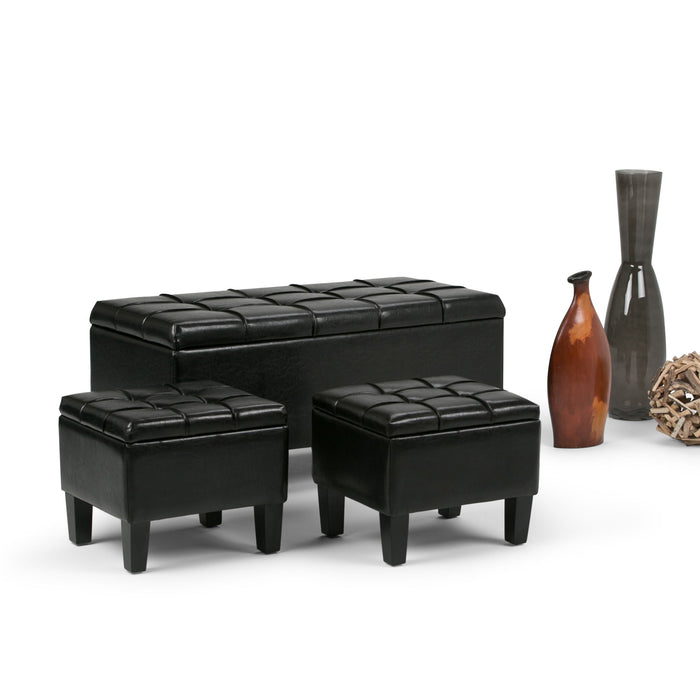 Dover - 3 Piece Storage Ottoman