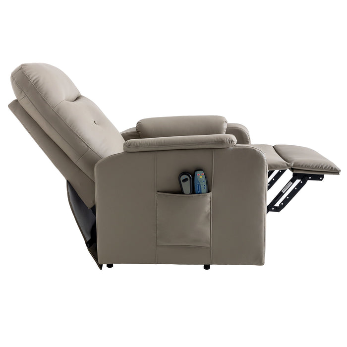 Massage Recliner Chair Electric Power Lift Chairs With Side Pocket, Adjustable Massage And Heating Function For Adults And Seniors