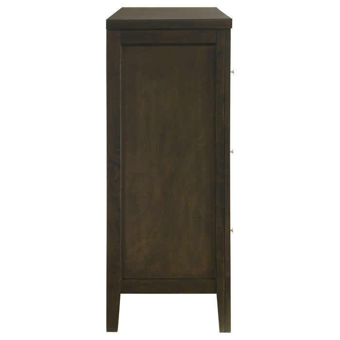 Wilkes - 6-Drawer Dresser Cabinet - Dark Cocoa