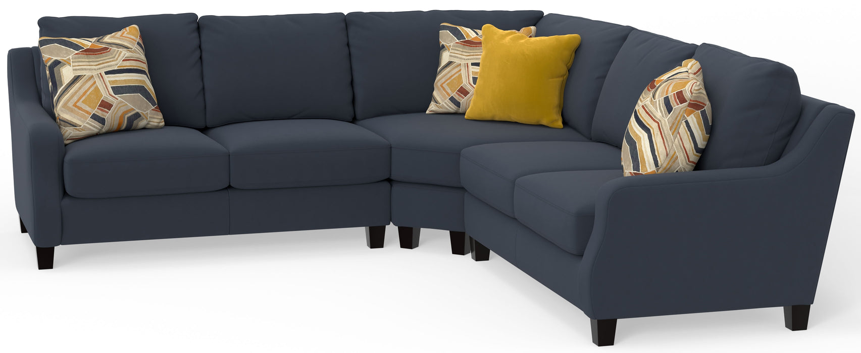 Foley - Sectional With Comfort Coil Seating And 4 Included Accent Pillows