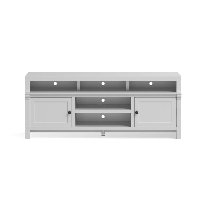 Bridgevine Home - Modern 75" TV Stand Console - White Finish