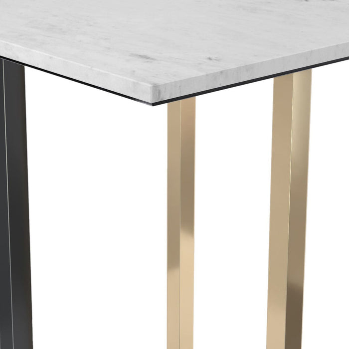 Rendal - Marble Side Table - White