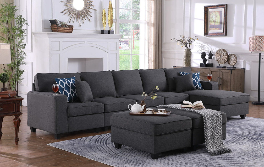Cooper - Linen Sofa Set