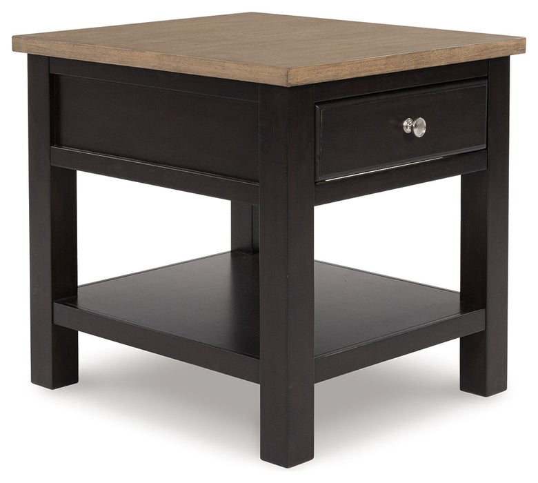 Drazmine - Brown - Rectangular End Table