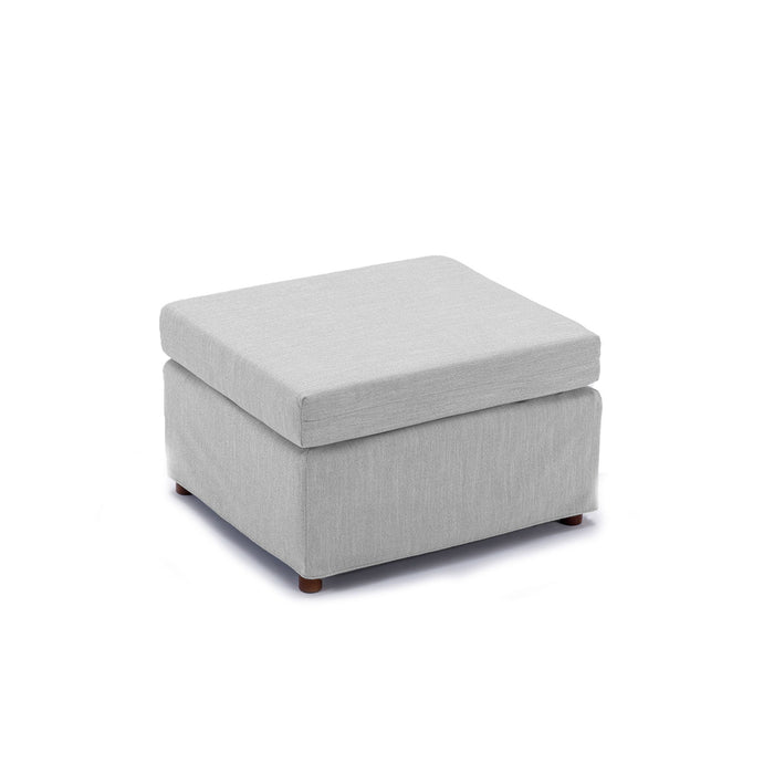 3 Seat Module Sectional Sofa Couch With 1 Ottoman For Living Room, Seat Cushion And Back Cushion Non-Removable And Non-Washable