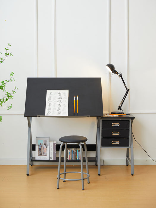 Drafting Table With Stool