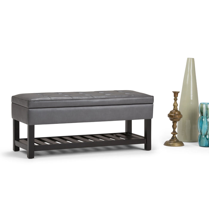 Cosmopolitan - Storage Ottoman Bench with Open Bottom