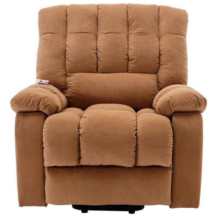 Massage Recliner Chair Electric Power Lift Recliner Chairs With Heat, Vibration, Side Pocket For Living Room Bedroom