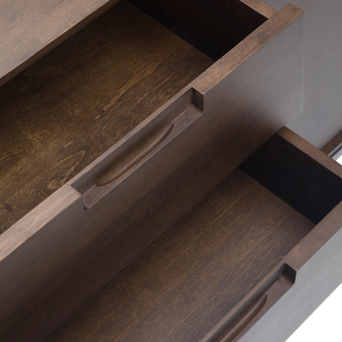 Banting - Mid Century Sideboard with Centre Drawers - Walnut Brown