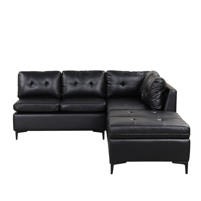 L-Shaped Corner Sofa Sectional Sofa Couch With Movable Storage Ottomans For Living Room