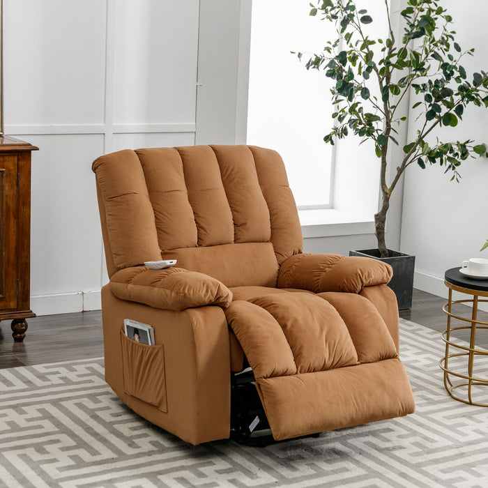 Massage Recliner Chair Electric Power Lift Recliner Chairs With Heat, Vibration, Side Pocket For Living Room Bedroom