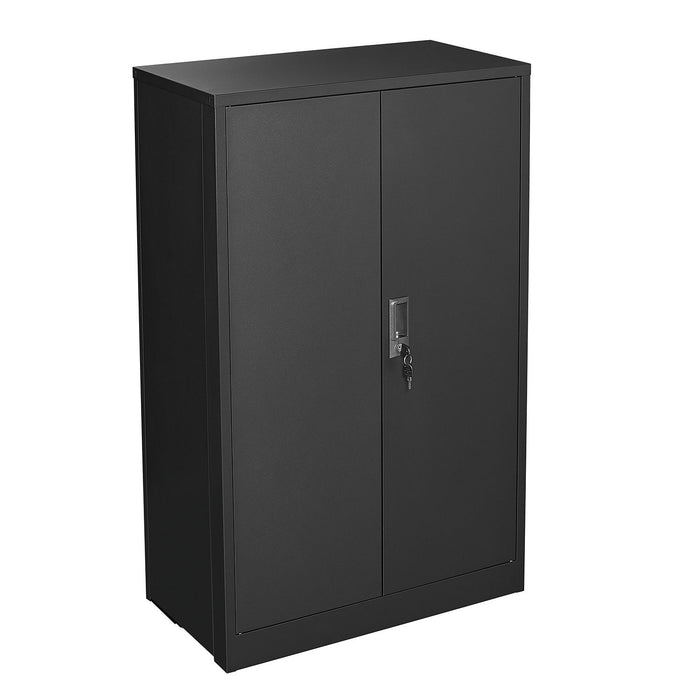 Metal Storage Cabinet With Locking Doors And Adjustable Shelf, Folding Filing Storage Cabinet, Folding Storage Locker Cabinet For Home Office, School, Garage