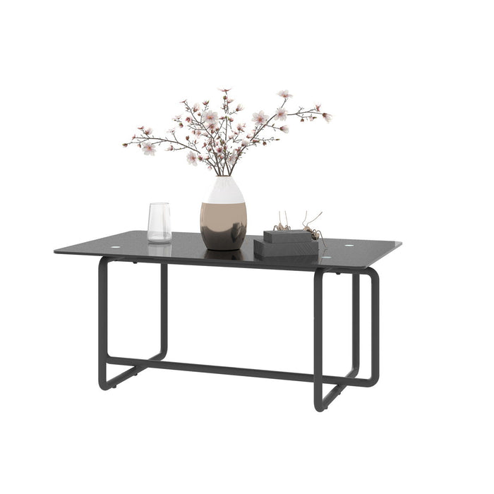 Modern Tempered Glass Tea Table Coffee Table, Table For Living Room