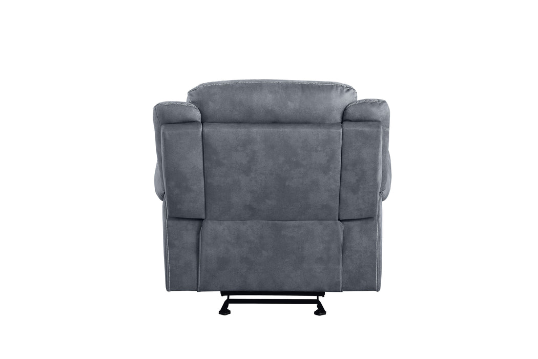 Zubaida - Two Tone Velvet 3 Piece Recliner Living Room Set