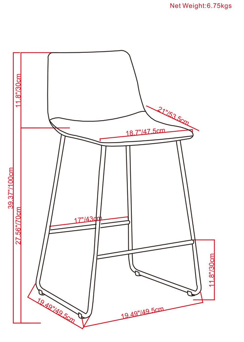 Warner - Bar Stool (Set of 2)