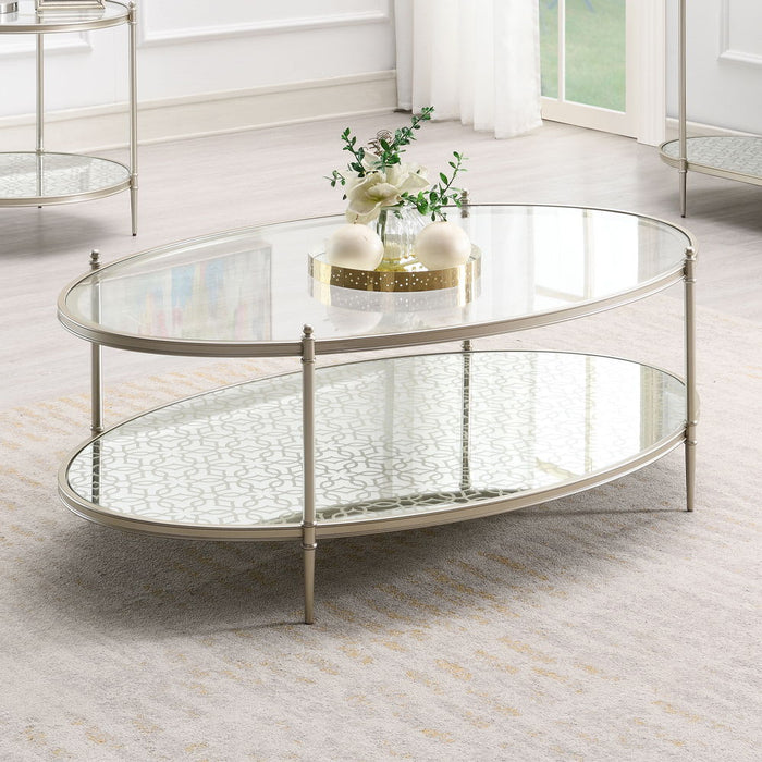 Zaba - Coffee Table - Pearl Silver