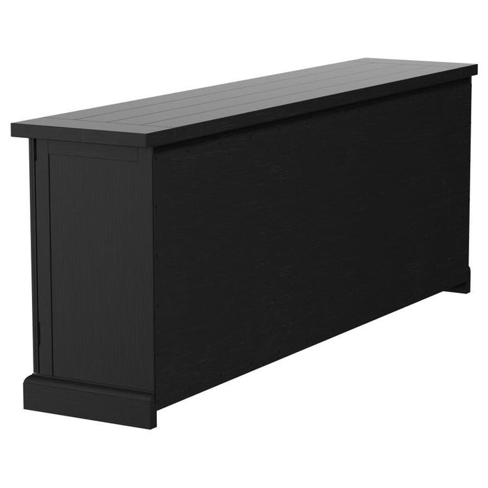 Florence - 4-Door Dining Sideboard Buffet Cabinet - Antique Black