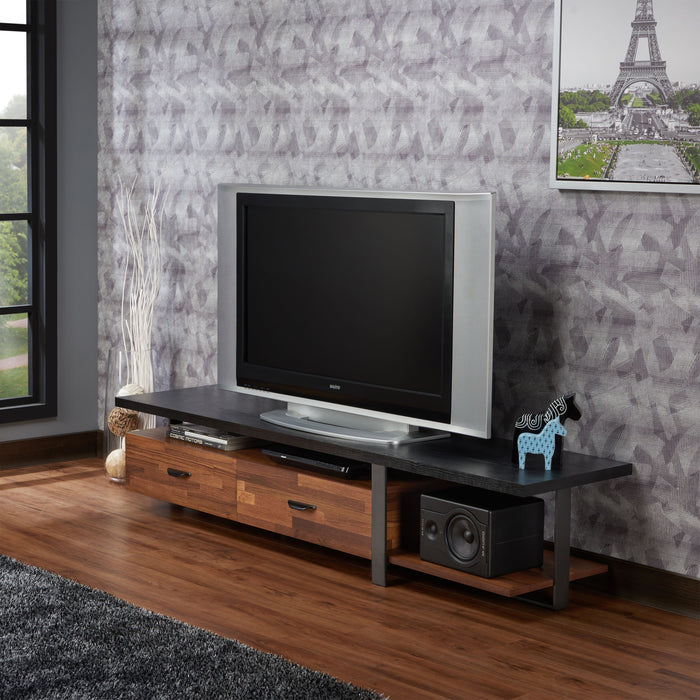 Elling - TV Stand - Walnut / Black