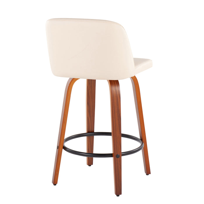 Toriano - Mid Century Modern, Counter Stool (Set of 2)