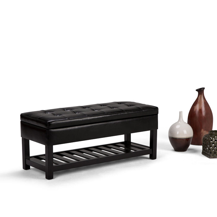 Cosmopolitan - Storage Ottoman Bench with Open Bottom