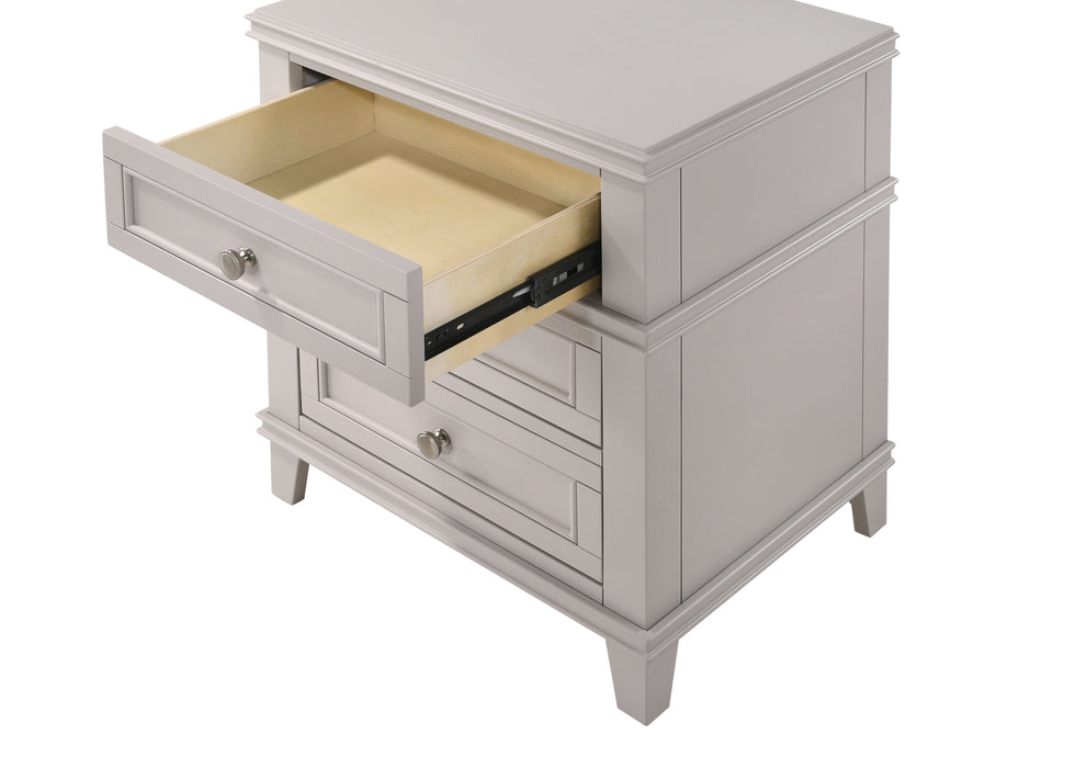 3 Drawer Nightstand With USB