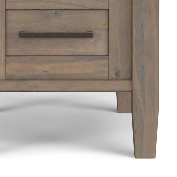 Ela - Narrow End Table - Smoky Brown